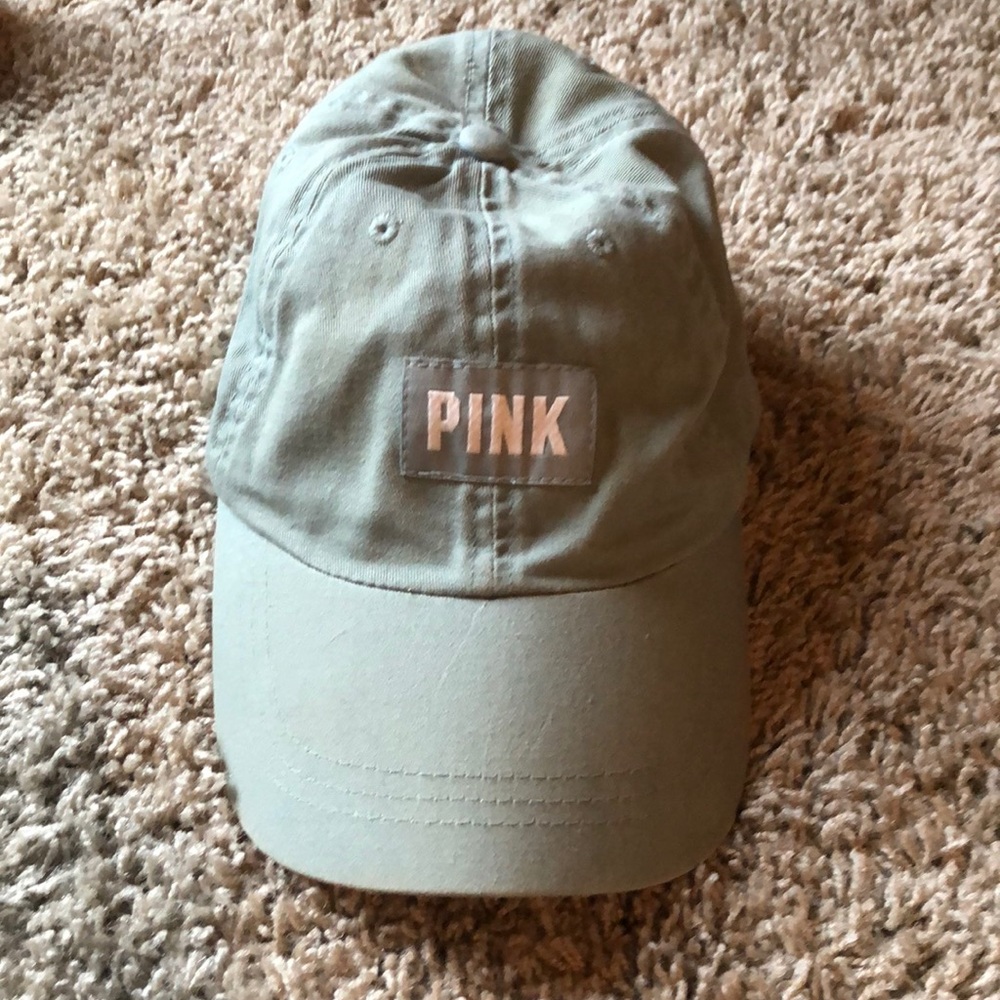 Victoria’s Secret Sage Green PINK Baseball Hat